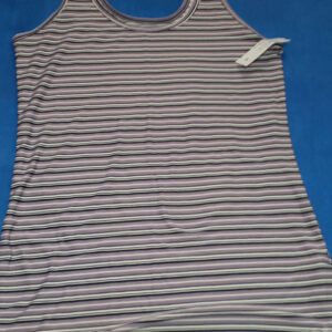 Blusa mujer café a rayas